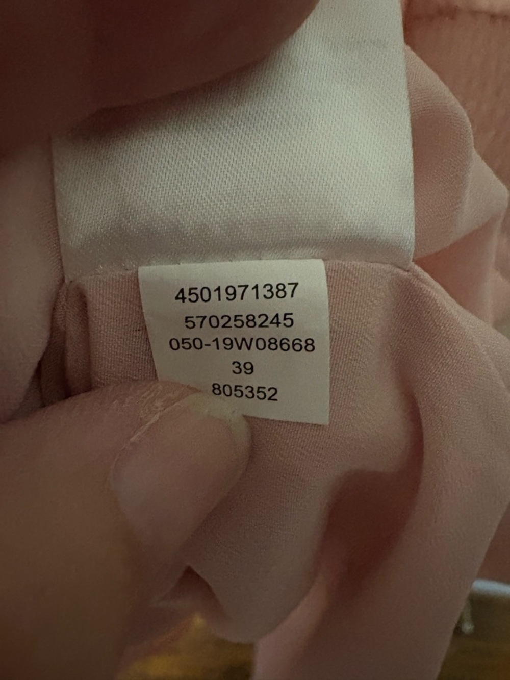 Whbm Sleeveless Ruffle Neck Pink blush Dress with Tassel Detail size 12 like new - Picture 5 of 5